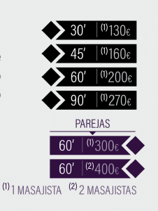 precios masajes kali tantra 2026